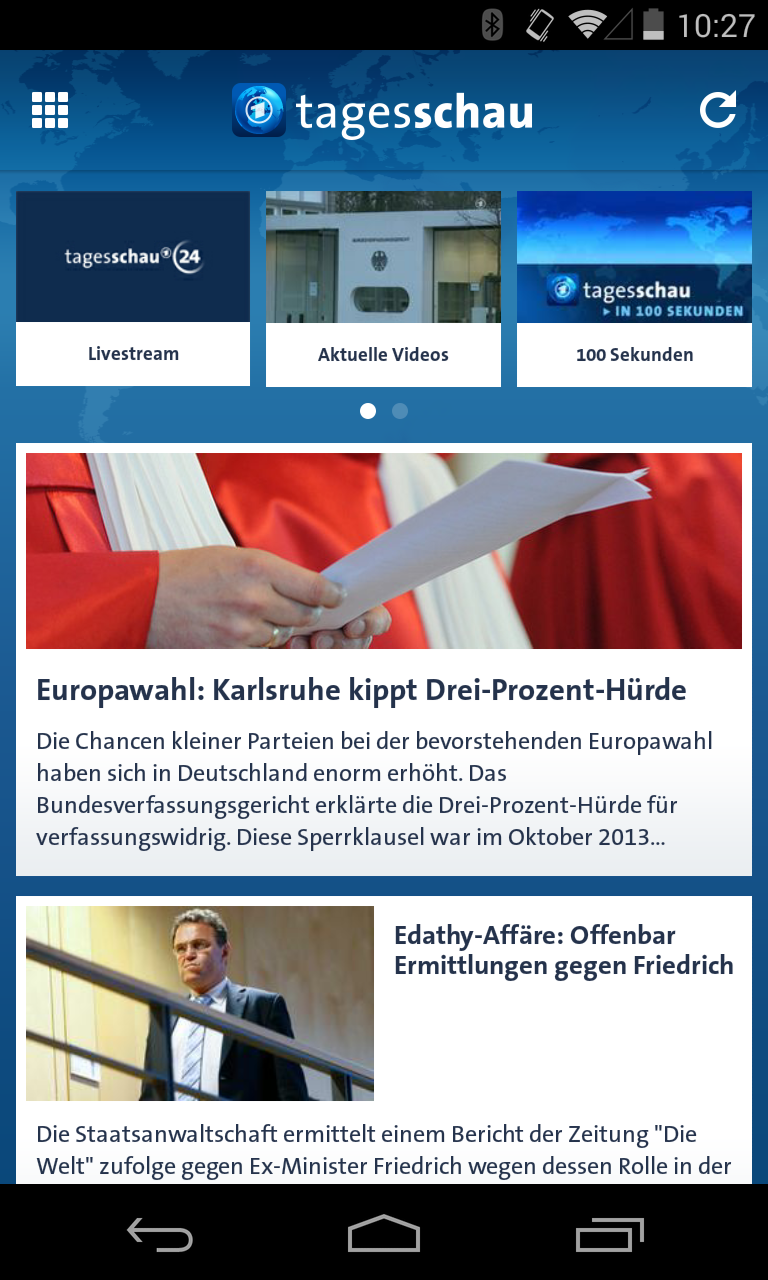 Tagesschau Screen 1