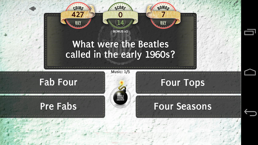 The Big Pub Quiz Screen 3