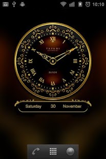 Baron Luxury Clock Widget - náhled