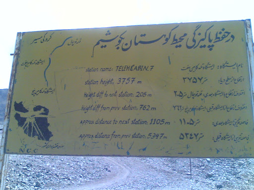 تابلو ایستگاه 7 توچال - ستوده 