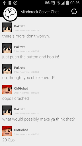 Mindcrack Server Chat