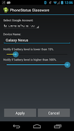 Phone Status Glassware poster 1