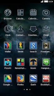 Cloudy Grey Galaxy Sky Theme Screenshots 3