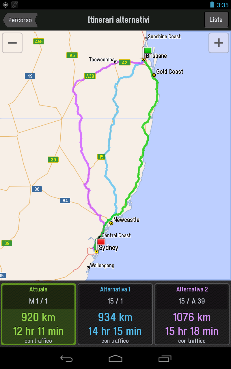 CoPilot Australia + NZ GPS Screen 3