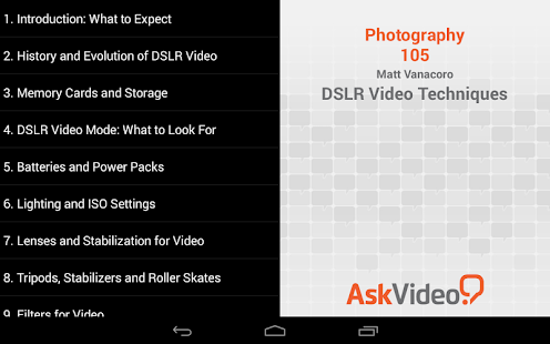 Lastest DSLR Video Techniques APK for Android