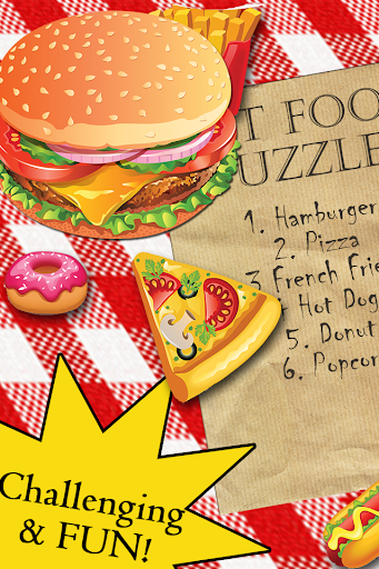 Fast Food Puzzle Game For Kids