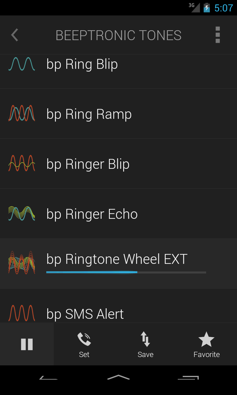 Beeptronic Tones Screen 3