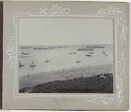 Schepen en zeilboten op de rede van Soerabaja