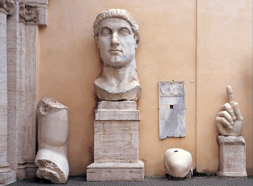 Fragments of a colossal statue of Constantin