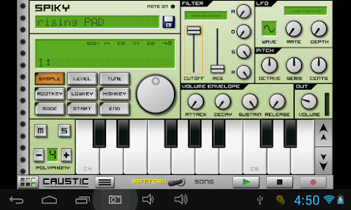 Android application Dance Synth, Pads &amp; FX Caustic screenshort