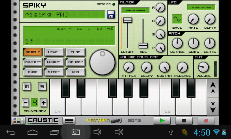 Dance Synth, Pads &amp; FX Caustic Screen 1