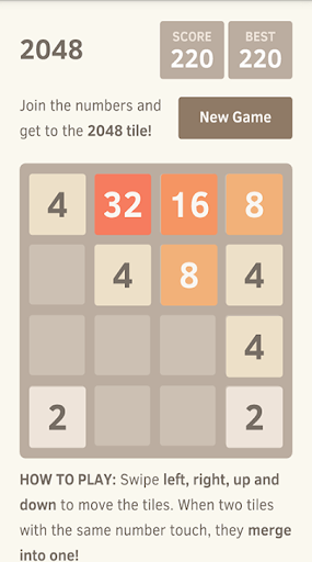 2048 puzzle game