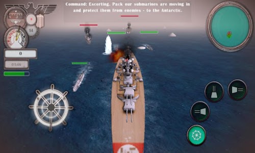 Android application BATTLE KILLER BISMARCK 3D screenshort