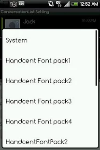 Handcent Font Pack2 - screenshot thumbnail