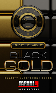 How to mod Black Gold clock widget 2.50 apk for bluestacks