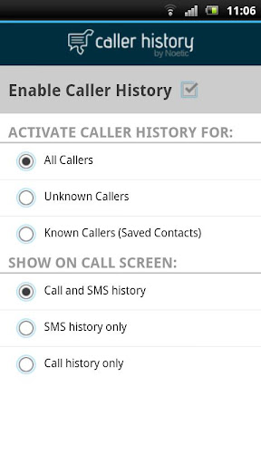 CallerHistory