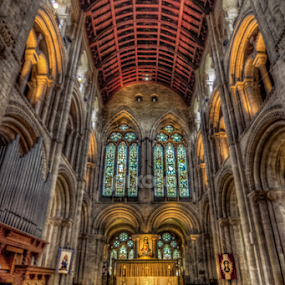 Romsey Abbey by G. Stetson - Buildings & Architecture Places of Worship