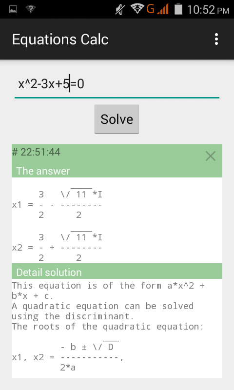 Equation Step-by-Step Calc Screen 3