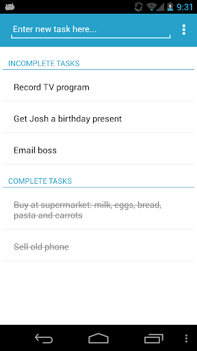 Task List