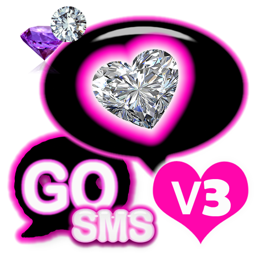 GO SMS THEME-PINK DIAMONDZEBRA LOGO-APP點子