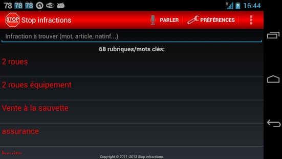 Lastest Stop infractions APK