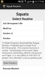 Free Download Squat Routine APK for Android