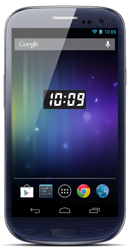 Clock 7seg widget