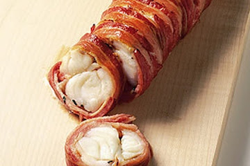 Bacon-wrapped monkfish