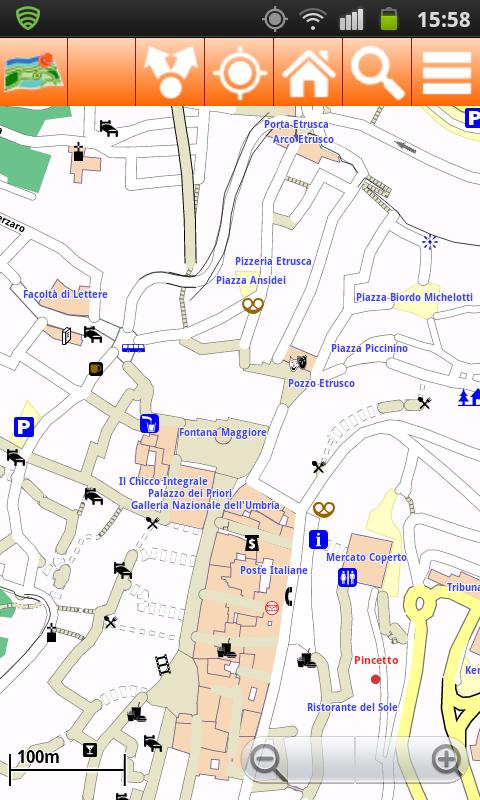 Umbria Offline mappa Map Screen 2