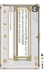 GO SMS Golden Vintage Light(圖5)-速報App