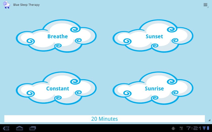 Blue Sleep Therapy Screen 1