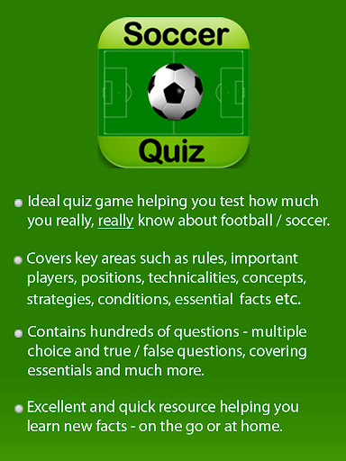 Football Soccer Trivia Quiz