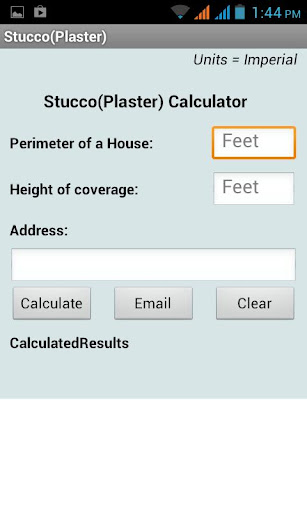 Stucco Plaster Calculator