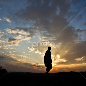 shadow on sun by Srimanta Ray - People Portraits of Men
