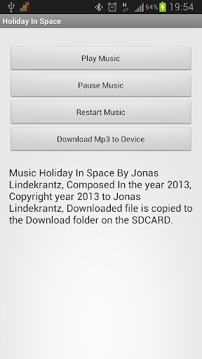 Music Holiday In Space