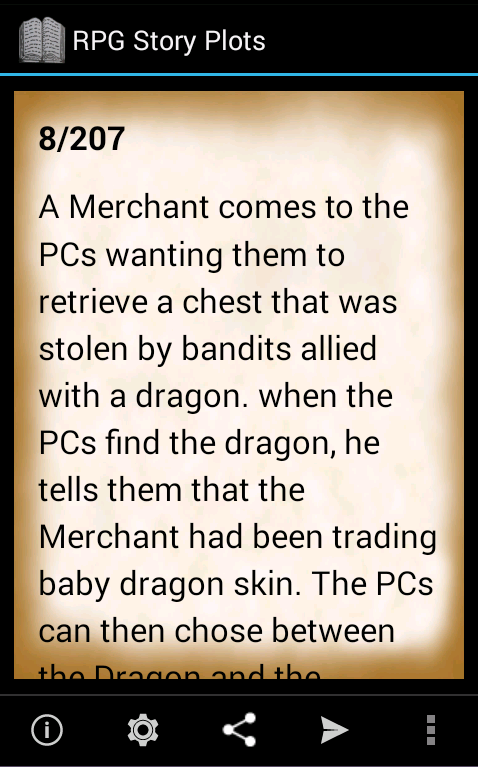 RPG Story Plots Screen 1