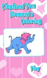 Elephant Coloring Kids Color poster 1