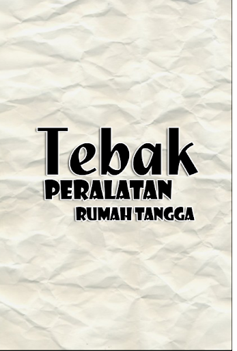 Tebak Gambar Perlengkapan RT