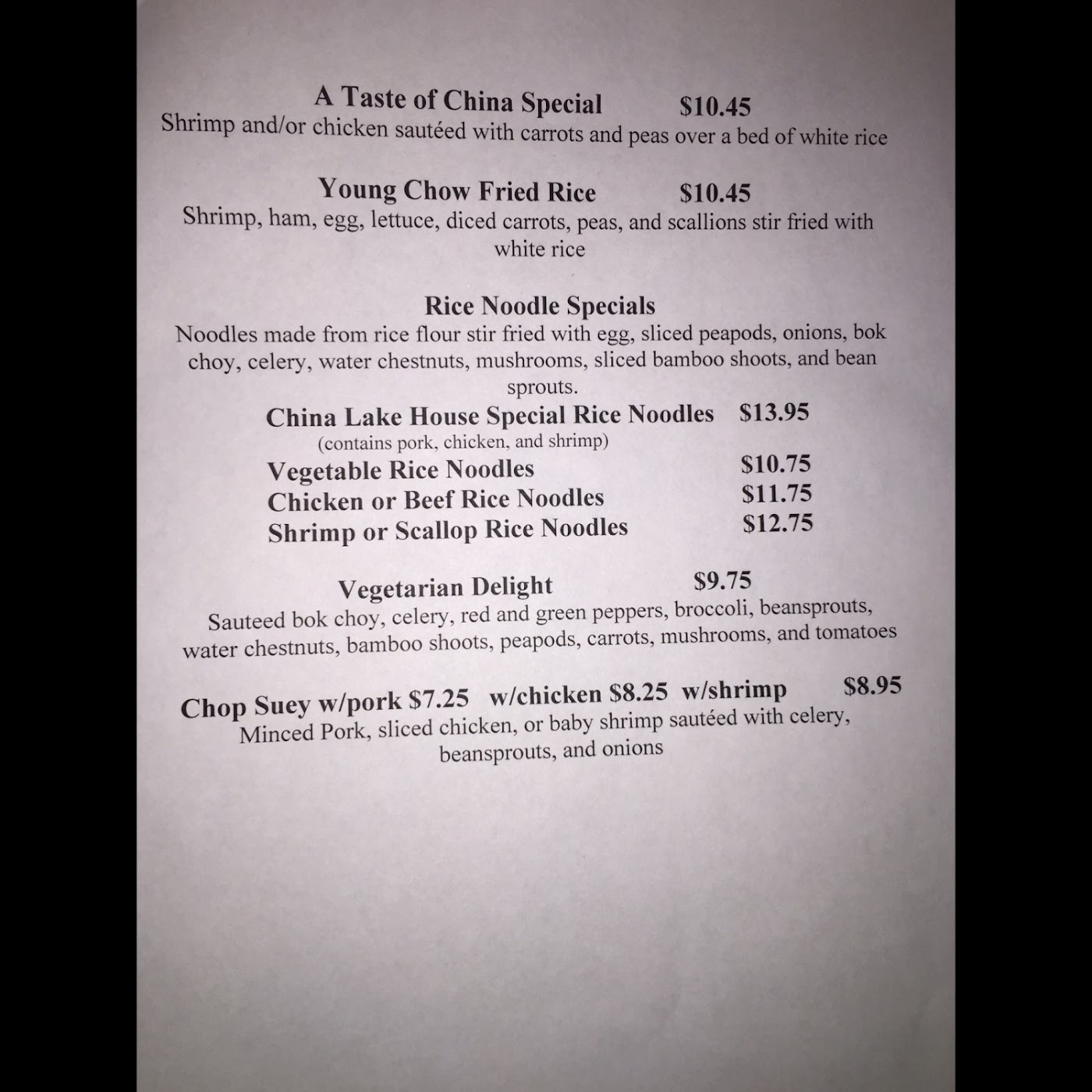 China Lake Restaurant GlutenFree Somerset 2024