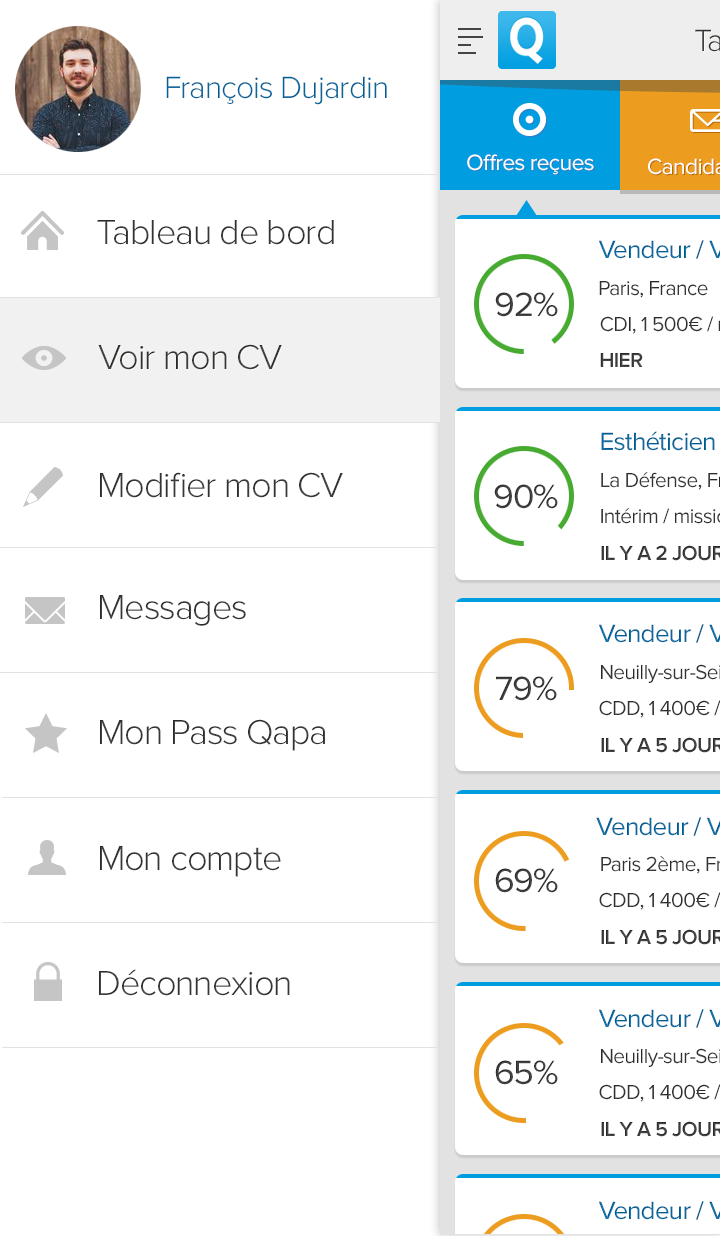 Qapa, 240 000 jobs Screen 3