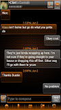 GO SMS Pro Inferno Glass Theme