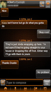 GO SMS Pro Inferno Glass Theme(圖1)-速報App