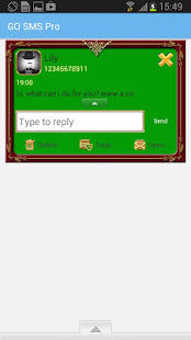GO SMS Golden Vintage Green(圖5)-速報App