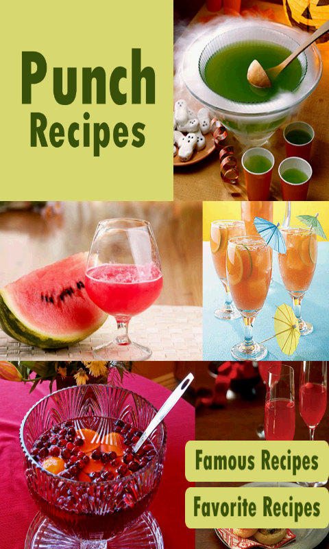 Android application Punch Recipes Cookbook screenshort