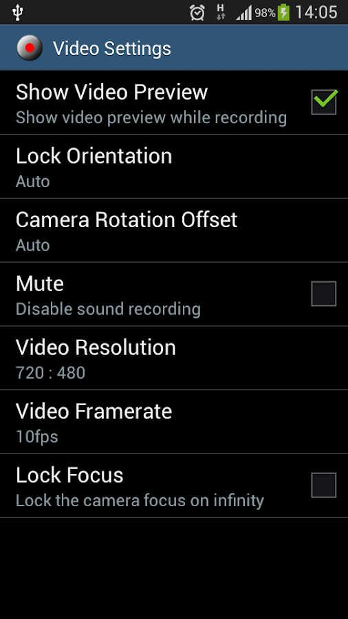 Looping Video Recorder — приложение на Android