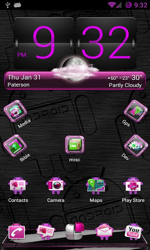 Pink Android Next Launcher