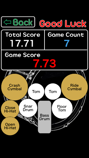 ドラム 音感測定ゲーム-カラオケのリズム絶対スキルをチェック
