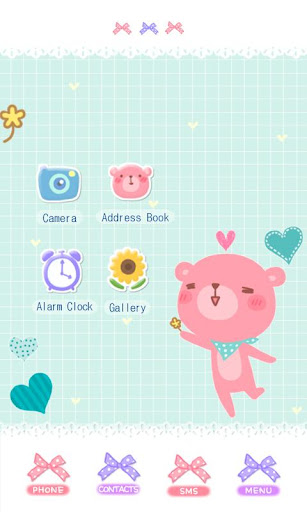 CUKI Theme Spinning Happy Bear