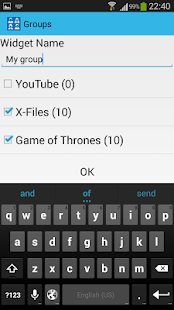 Contacts Widget - screenshot thumbnail