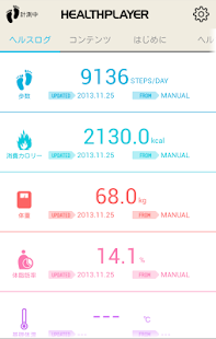 HEALTHPLAYER歩数計/消費カロリー・体重・血圧記録(圖1)-速報App